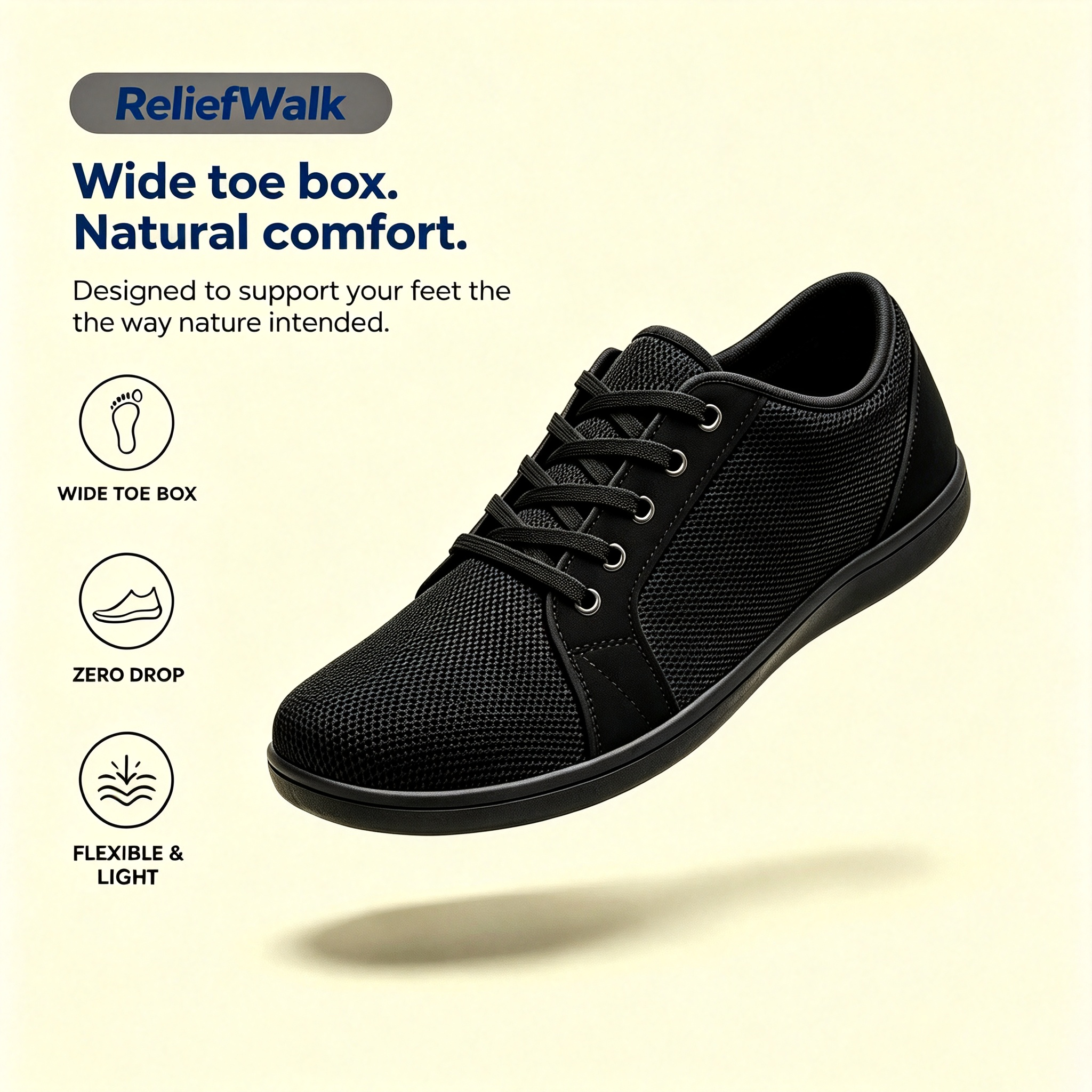 Wide-Toe Barefoot Sports Shoes for Men and Women