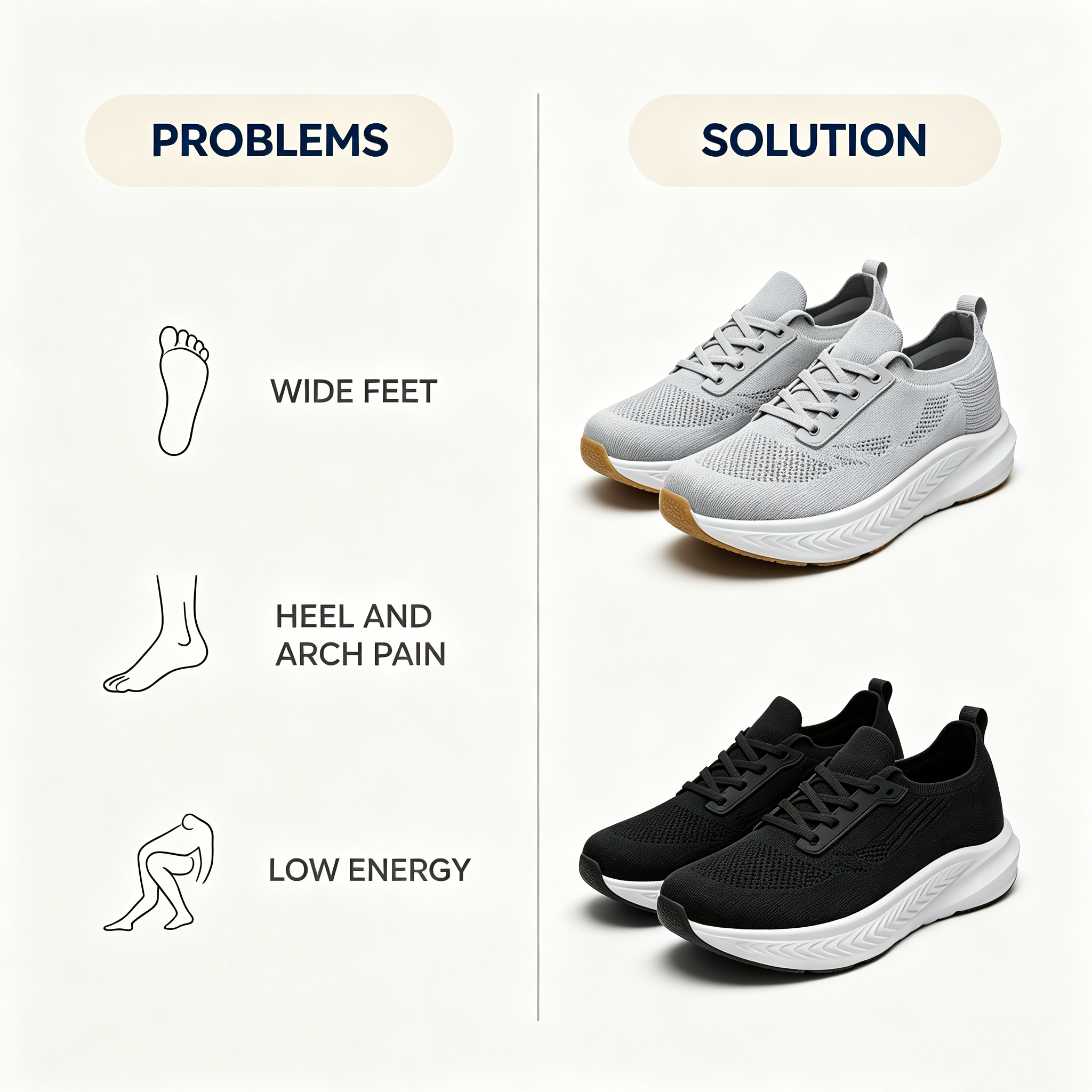 Casual Plus-Size Sneakers