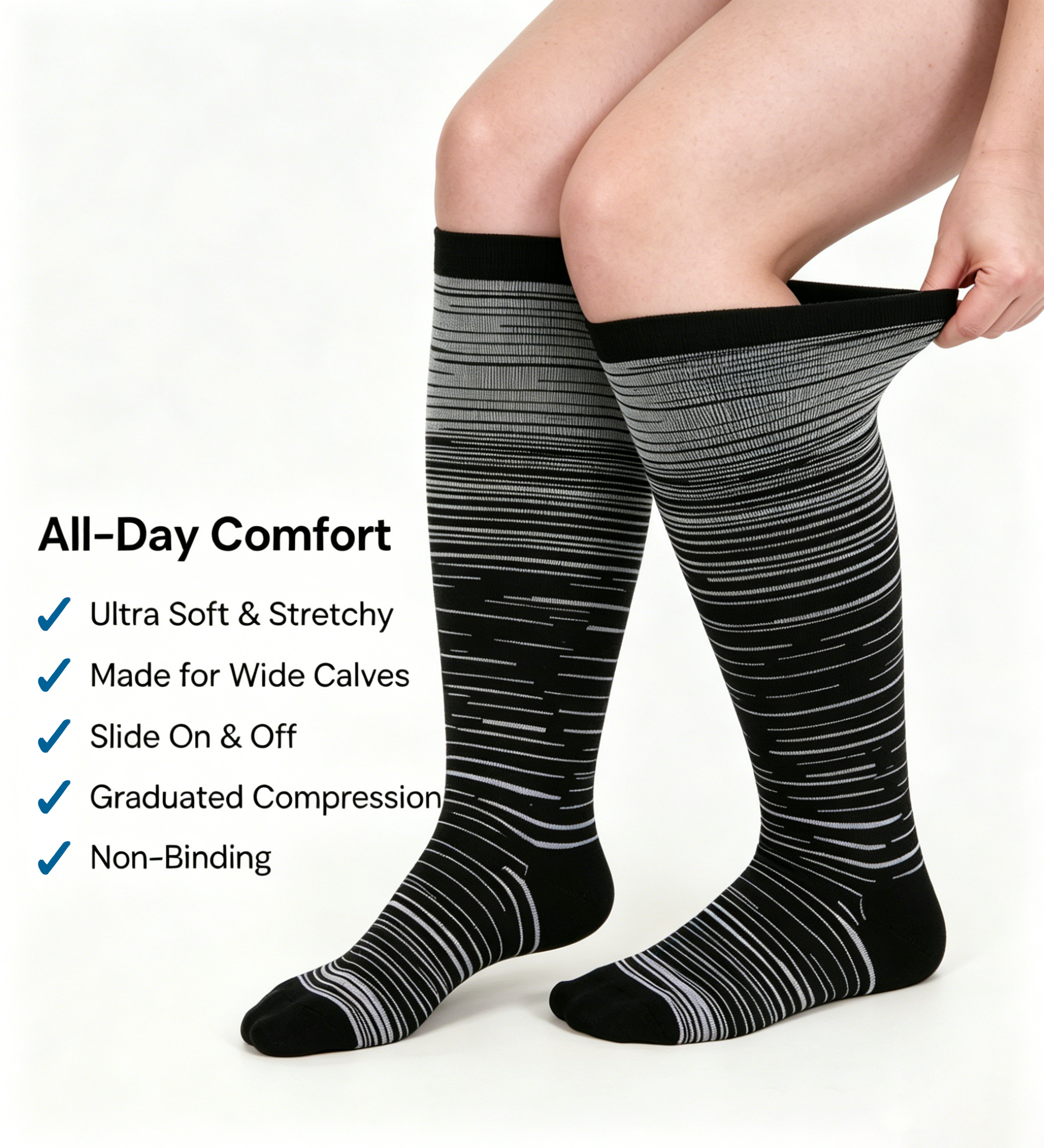 Stripes Compression Socks