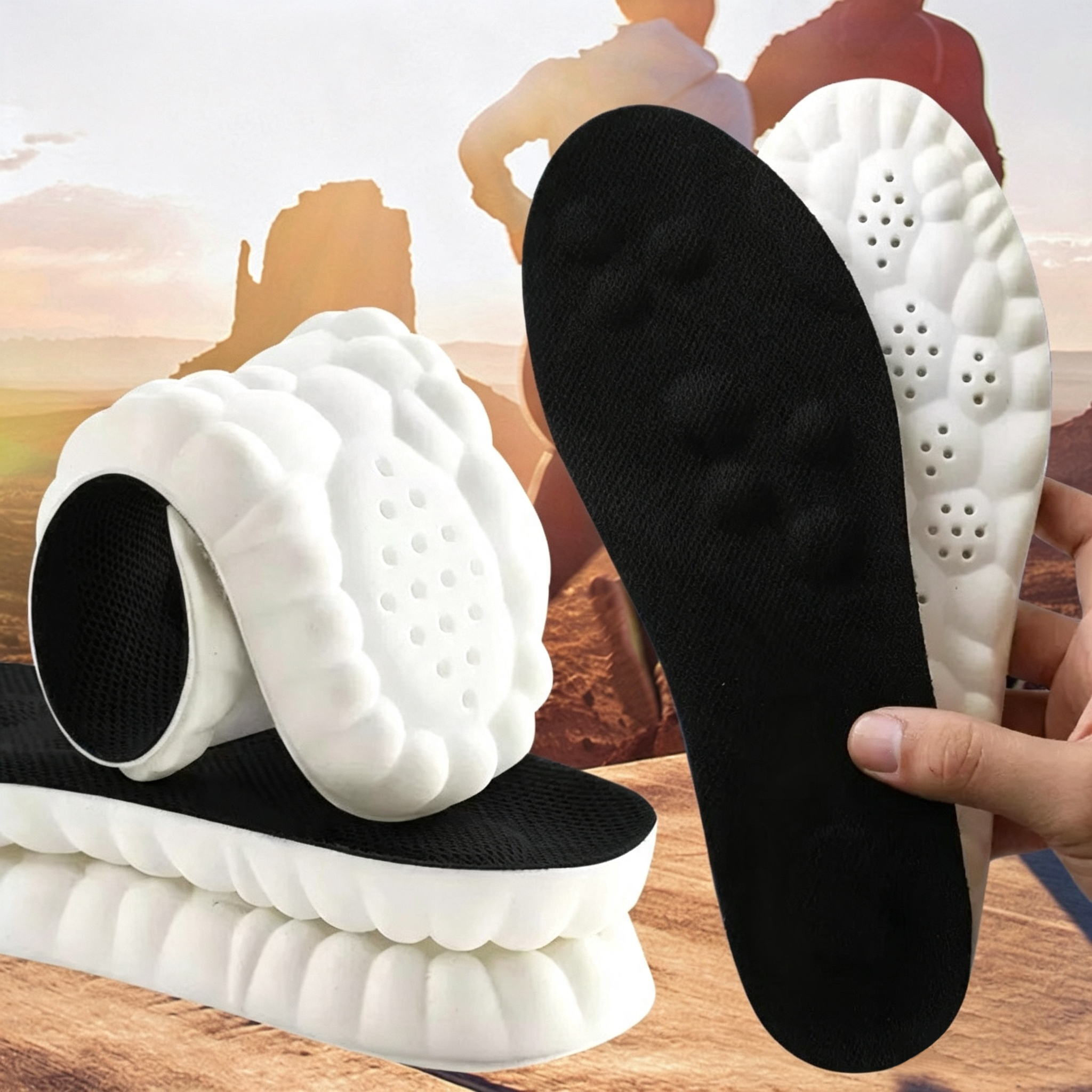 Massage Insoles - Pain relieving foot pads