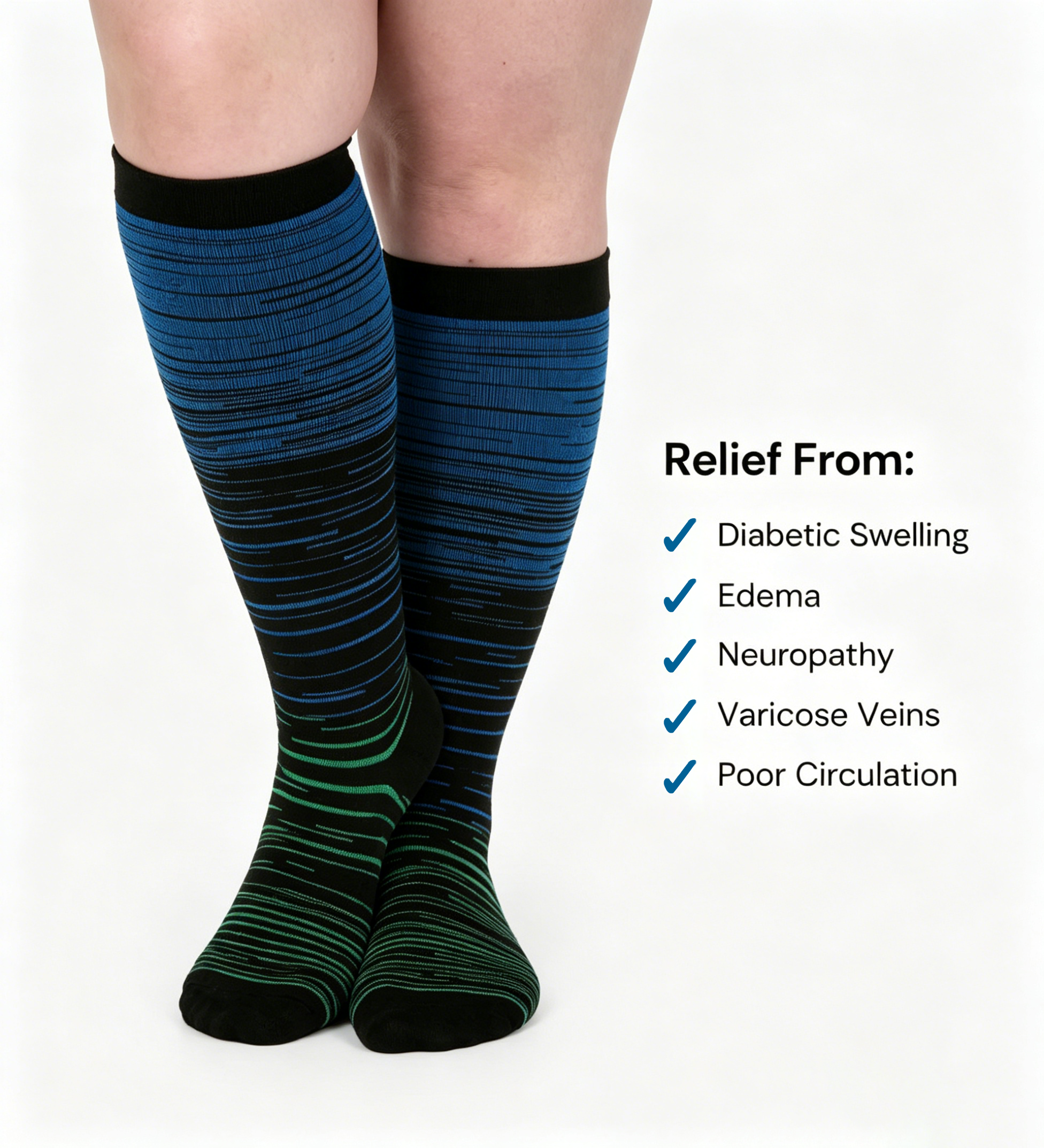 Stripes Compression Socks