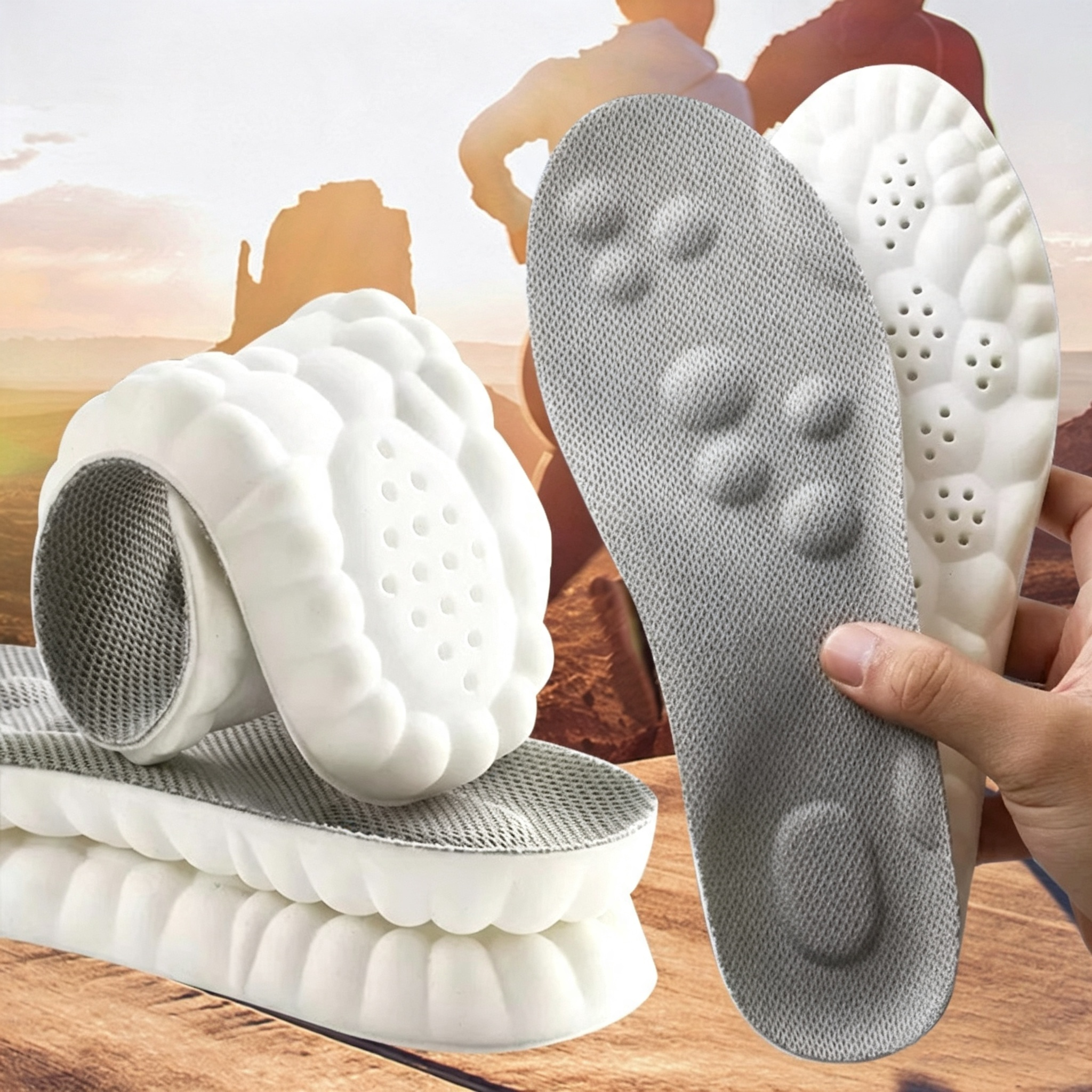Massage Insoles - Pain relieving foot pads