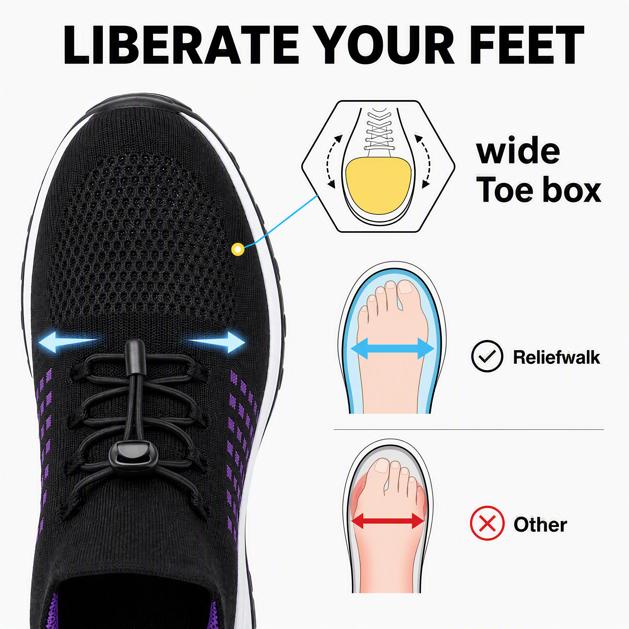 FlexKnit™ Pro Non-Slip Work Shoes for Standing All Day
